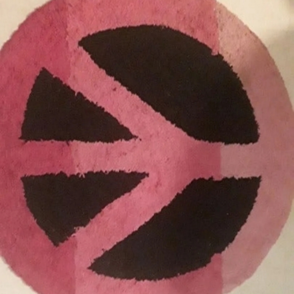 Pink Multi colored rug